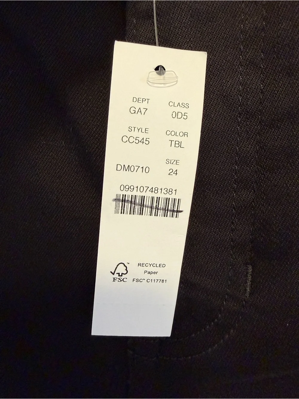 J. Crew Womens Black Slim Jean Size 24